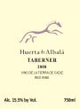 Huerta de Albala Vino de la Tierra de Cadiz Taberner Tinto 2008 Front Label