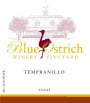 Blue Ostrich Winery & Vineyard Tempranillo 2012 Front Label