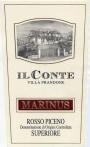 Il Conte Villa Prandone Rosso Piceno Marinus Superiore 2010 Front Label