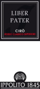 Ippolito 1845 Ciro Liber Pater Classico Superiore Rosso 2011 Front Label