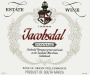 Jacobsdal Wine Estate Pinotage 2008 Front Label