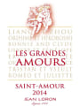 Jean Loron Saint-Amour Les Grandes Amours 2014 Front Label