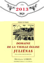 Jean Loron Julienas Domaine de la Vieille Eglise 2013 Front Label