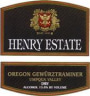Henry Estate Gewurztraminer 1998 Front Label