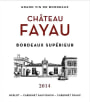 Jean Medeville & Fils Bordeaux Chateau Fayau Superieur 2014 Front Label