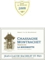 Jean-Claude Bachelet Chassagne Montrachet La Boudriotte Premier Cru 2009 Front Label
