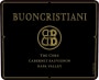 Buoncristiani The Core Cabernet Sauvignon 2012 Front Label