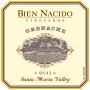 Bien Nacido Estate Bien Nacido Vineyard Grenache 2011 Front Label