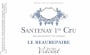 Jean-Marc Vincent Santenay Beaurepaire Premier Cru 2013 Front Label