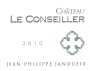 Jean-Philippe Janoueix Domaines Chateau Le Conseiller 2010 Front Label