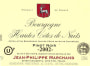 Jean-Philippe Marchand Bourgogne Hautes Cotes de Nuits Pinot Noir 2002 Front Label