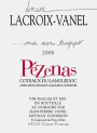 Jean-Pierre Vanel Pezenas Ma Non Troppo 2006 Front Label