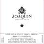 Joaquin Fiano di Avellino Vino della Stella-Marca Propia 2012 Front Label