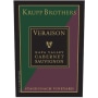 Krupp Brothers Estates Veraison Cabernet Sauvignon 2012 Front Label