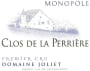 Domaine Joliet Clos de la Perriere Premier Cru monopole 2013 Front Label