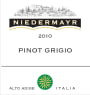 Niedermayr Sudtirol Alto Adige Pinot Grigio Rulander 2010 Front Label