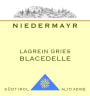 Niedermayr Sudtirol Alto Adige Blacedelle Gries Lagrein 2008 Front Label