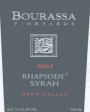 Bourassa Vineyards Rhapsody 3 Syrah 2003 Front Label