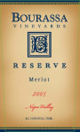 Bourassa Vineyards Reserve Merlot 2005 Front Label