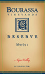 Bourassa Vineyards Reserve Merlot 2007 Front Label