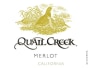 Quail Creek Merlot 2014  Front Label