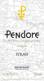 Kavaklidere Wines Co Pendore Syrah 2012 Front Label