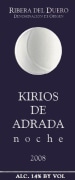 Kirios de Adrada Noche Crianza 2008 Front Label