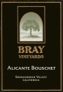 Bray Vineyards Alicante Bouschet 2010 Front Label