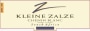 Kleine Zalze Cellar Selection Bush Vine Chenin Blanc 2016 Front Label