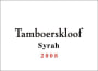 Kleinood Tamboerskloof Syrah 2008 Front Label