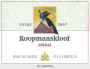 Koopmanskloof Wingerde Shiraz 2007 Front Label