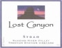Lost Canyon Winery Trenton Station Vineyard Syrah 2007  Front Label