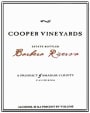 Cooper Vineyards Estate Riserva Barbera 2012  Front Label