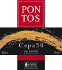 La Bodega de Pinoso Pontos Cepa 50 2013 Front Label