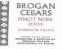 Brogan Cellars Pinot Noir 2004 Front Label