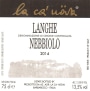 Chateau Macchore Langhe Nebbiol 2014 Front Label