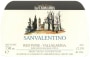 La Cadalora Vallagarina San Valentino 2009 Front Label