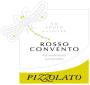 Pizzolato Piave Convento No Added Sulfites Rosso 2014 Front Label