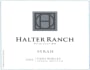Halter Ranch Syrah 2002  Front Label