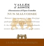 La Crotta di Vigneron Valle d'Aosta Nus Malvoisie 2015 Front Label