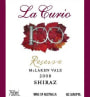 La Curio Wines Reserve Shiraz 2008 Front Label