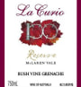La Curio Wines Bush Vine Reserve Grenache 2011 Front Label