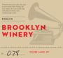 Brooklyn Winery Riesling 2013 Front Label