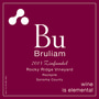 Bruliam Wines Rocky Ridge Vineyard Zinfandel 2013 Front Label