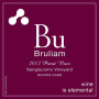 Bruliam Wines Sangiacomo Vineyard Pinot Noir 2012 Front Label