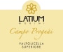 Latium Morini Valpolicella Superiore Campo Prognai 2011 Front Label