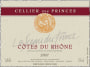 Le Cellier des Princes Cotes du Rhone Rose 2007 Front Label
