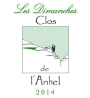 Le Clos de L'Anhel Corbieres Les Dimanches 2014 Front Label