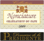 Le Domaine de la Présidente Chateauneuf-du-Pape Nonciature 2009 Front Label