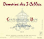 Les 3 Cellier Chateauneuf-du-Pape Alchimie 2013 Front Label